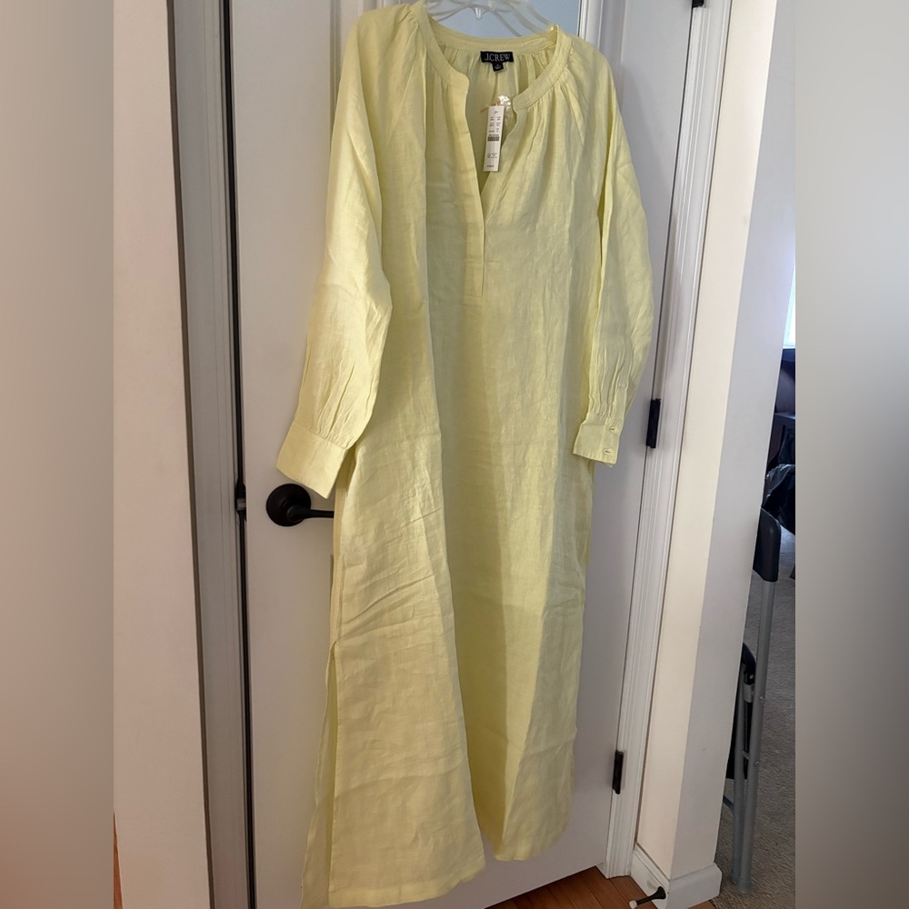 J Crew linen Cabana dress, medium, new with tags